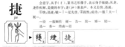 捷 五行|捷字的五行属什么